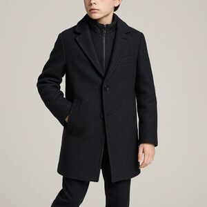 Cloud Cloth Boy's Peacoat with Removable Vest, Navy Boys Size 4